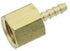 LTWFITTING Brass BSP Fitting Coupler/Adapter 1/4-Inch Female BSPP x 1/8-Inch(3mm) Hose Barb Fuel Gas Water (Pack of 700)