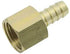 LTWFITTING Brass BSP Fitting Coupler / Adapter 1/4-Inch Female BSPP x 1/2-Inch(12mm) Hose Barb Fuel Gas Water (Pack of 400)