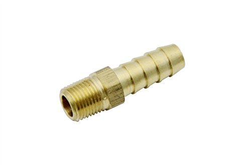 LTWFITTING Brass BSP Barbed Fitting Coupler / Connector 1/8-Inch Male BSPP x 5/16-Inch(8mm)Hose Barb Fuel Gas Water (Pack of 25)