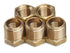 LTWFITTING Brass Pipe Hex Bushing Reducer Fittings 3/8-Inch Male BSPT x 1/4-Inch Female BSPP (Pack of 5)