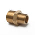 LTWFITTING Brass Pipe Hex Reducing Nipple Fitting 3/4-Inch x 3/8-Inch Male BSPT (Pack of 25)