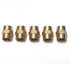 LTWFITTING Brass Pipe Fitting 1/4-Inch Female BSPT Coupling Water Boat (Pack of 5)