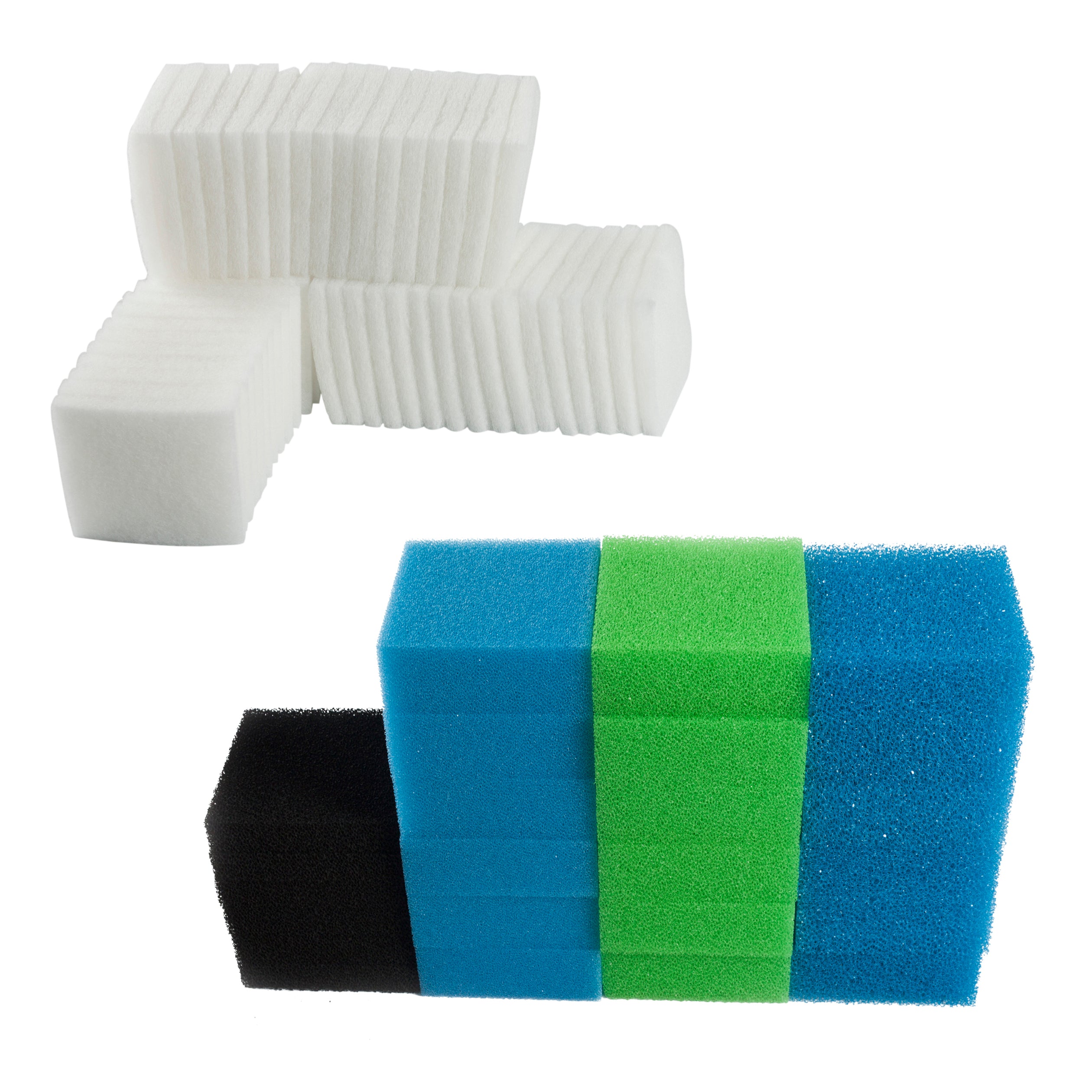 LTWHOME Value Pack of Fine Filters, Carbon Filters, Coarse Filters, Medium Foam Filters and Poly Filters Set Fit for Juwel Standard/BioFlow 6.0/ L (Pack of 68)