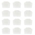 LTWHOME Compatible White Filter Fleece Set Replacement for Oase BioPlus 50, 100 and 200 Internal Filter (Pack of 12)