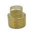 LTWFITTING Brass Pipe Square Head Plug Fittings 1/2-Inch Male BSPT Air Fuel Water Boat (Pack of 25)