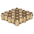 LTWFITTING Brass Pipe 1/8-Inch Male BSPT x 1/8-Inch Female BSPP Adapter Fuel Gas Air (Pack of 25)