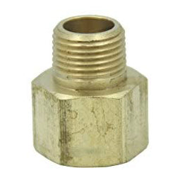 LTWFITTING Brass Pipe 1/2-Inch Female BSPP x 3/8-Inch Male BSPT Adapter Fuel Gas Air (Pack of 25)