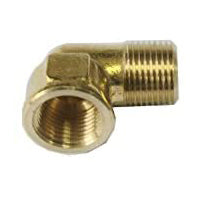 LTWFITTING Brass Pipe 90 Deg 3/8-Inch Male BSPT x 3/8-Inch Female BSPP Street Elbow Forged Fitting Fuel Air Boat (Pack of 25)