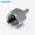 LTWFITTING Stainless Steel 316 BSP Fitting Coupler/Adapter 1/2-Inch Female BSPP x 1/4-Inch(6mm) Hose Barb Fuel Gas (Pack of 5)