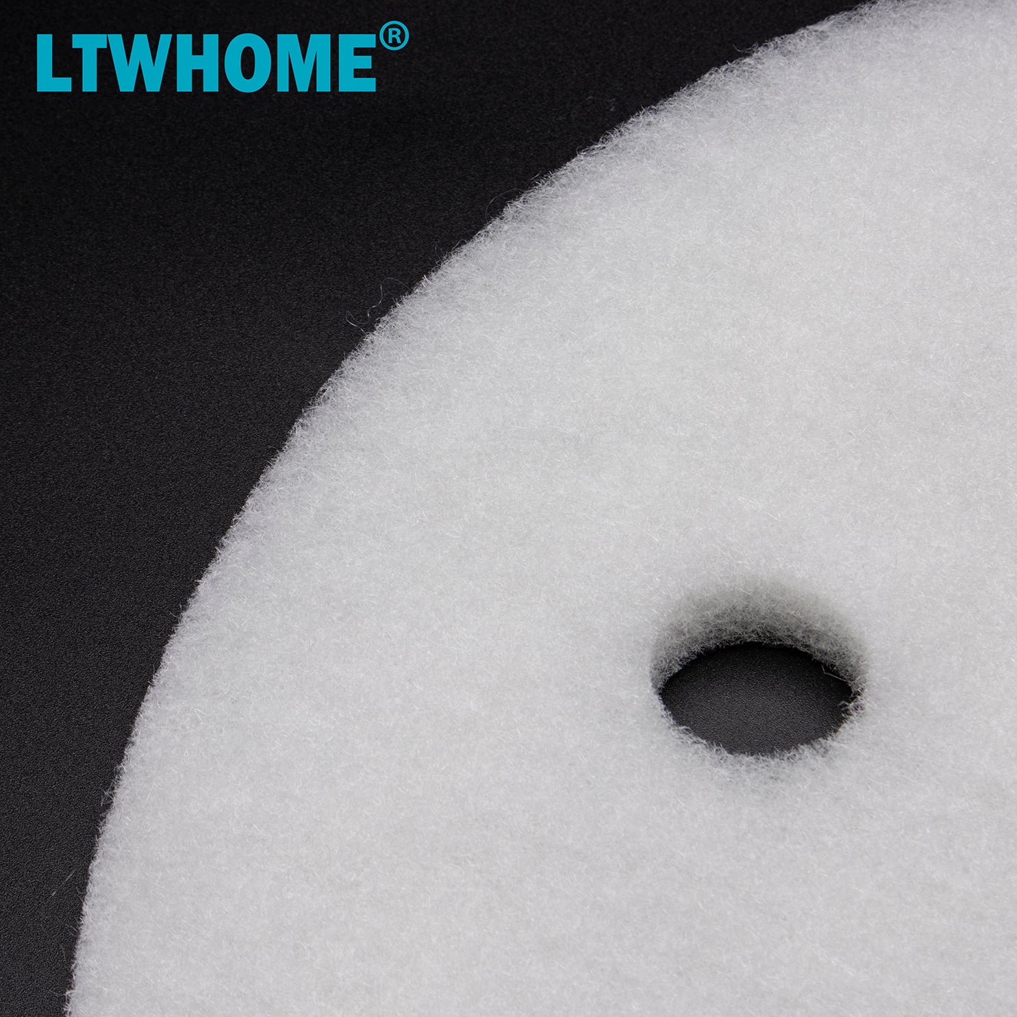 LTWHOME Compatible White Filter Floss and Blue Filter Pad Replacement for Tetra Pond Clear Choice Biofilter (Pack of 6)