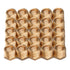 LTWFITTING Brass BSP Pipe Hex Bushing Reducer Fittings 3/4-Inch Male x 1/2-Inch Female BSPP (Pack of 25)
