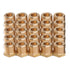 LTWFITTING Brass BSP Pipe Hex Bushing Reducer Fittings 1/2-Inch Male x 1/4-Inch Female BSPP (Pack of 25)