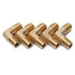 LTWFITTING Brass BSP Pipe Male 90 Deg Elbow Fitting 1/8-Inch BSPP Water Fuel (Pack of 5)