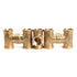 LTWFITTING Brass BSP Pipe Fitting 3/8-Inch Female BSPP Thread Tee Fuel Air (Pack of 5)