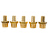 LTWFITTING Brass BSP Barbed Fitting Coupler / Connector 1-Inch Male BSPP x 3/4-Inch(19mm)Hose Barb Fuel Gas Water (Pack of 5)