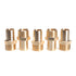 LTWFITTING Brass BSP Barbed Fitting Coupler / Connector 1-Inch Male BSPP x 1-Inch(25mm)Hose Barb Fuel Gas Water (Pack of 5)