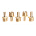 LTWFITTING Brass BSP Barbed Fitting Coupler / Connector 3/4-Inch Male BSPP x 1/2-Inch(12mm)Hose Barb Fuel Gas Water (Pack of 5)