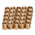 LTWFITTING Brass Pipe Hex Bushing Reducer Fittings 3/8-Inch Male BSPT x 1/4-Inch Female BSPP (Pack of 25)
