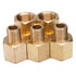 LTWFITTING Brass Pipe 1/4-Inch Female BSPP x 1/8-Inch Male BSPT Adapter Fuel Gas Air (Pack of 5)