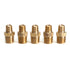 LTWFITTING Brass Pipe Hex Reducing Nipple Fitting 1/4-Inch x 1/8-Inch Male BSPT (Pack of 5)