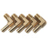 LTWFITTING 90 Deg Elbow Brass Barb Fitting 1/8-Inch Male BSPT x 1/4-Inch(6mm) ID Hose Boat Water (Pack of 5)
