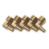 LTWFITTING 90 Deg Elbow Brass Barb Fitting 1/2-Inch Male BSPT x 3/8-Inch(10mm) ID Hose Fuel Boat Water (Pack of 5)