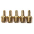LTWFITTING Brass Barbed Fitting Coupler/Connector 3/8-Inch Male BSPT x 5/16-Inch(8mm) Hose Barb Fuel Gas Water (Pack of 5)