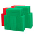 LTWHOME Compatible Green Coarse and Red Fine Filter Foam Replacement for Oase Biotec 12 56739 (Pack of 16)