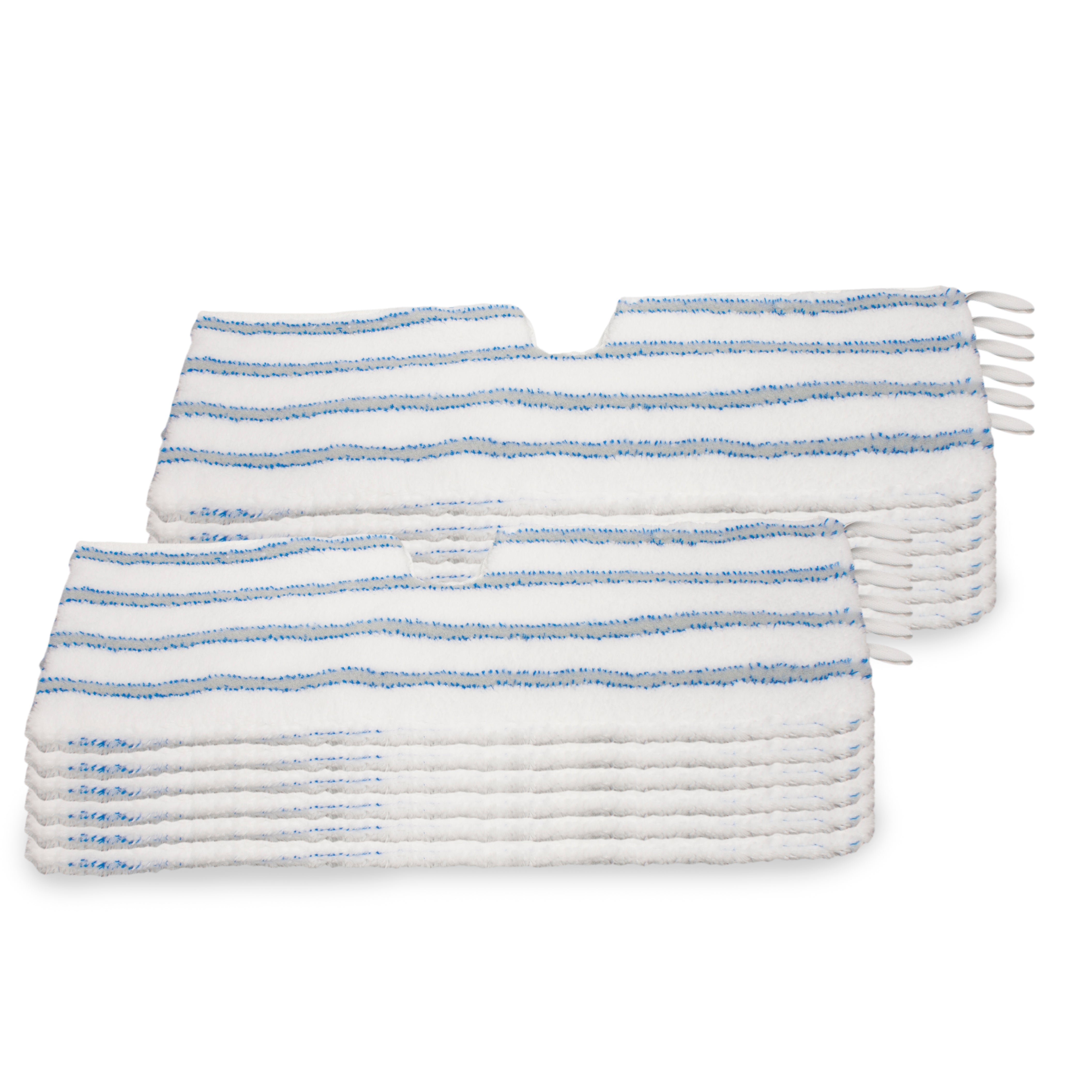 LTWHOME Design 18 Inch Replacement Microfiber Scrub Pads Fit for Dual Action Microfiber Flip Mop (Pack of 12)