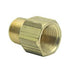 LTWFITTING Brass Pipe 3/8-Inch Female BSPP x 3/8-Inch Male BSPT Adapter Fuel Gas Air (Pack of 5)
