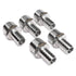 LTWFITTING Stainless Steel 316 Barbed Fitting Connector 3/4-Inch Male BSPT x 5/8-Inch(16mm) Hose Barb Fuel Gas (Pack of 5)